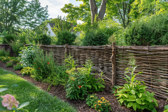 Hemp and Woven Hurdle Fencing
