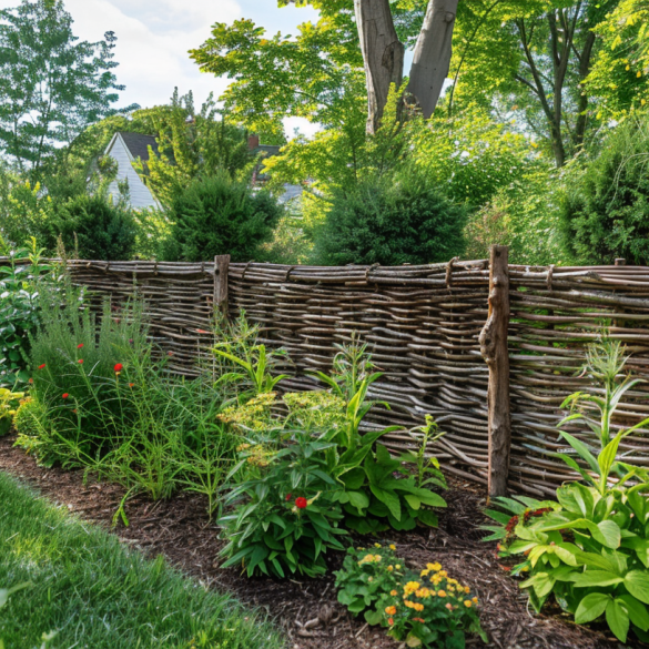 Hemp and Woven Hurdle Fencing