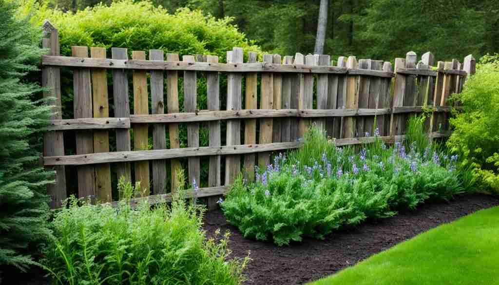 reclaimed lumber fence installation