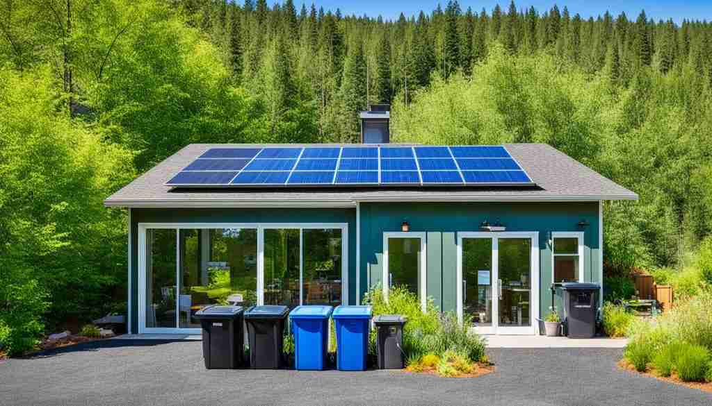 Recycling and waste reduction strategies for remote homes