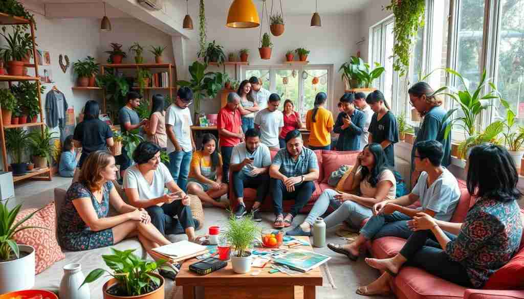 Cognitive stimulation in co-living communities