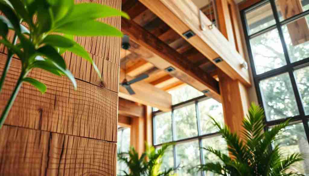 Reclaimed wood in sustainable construction