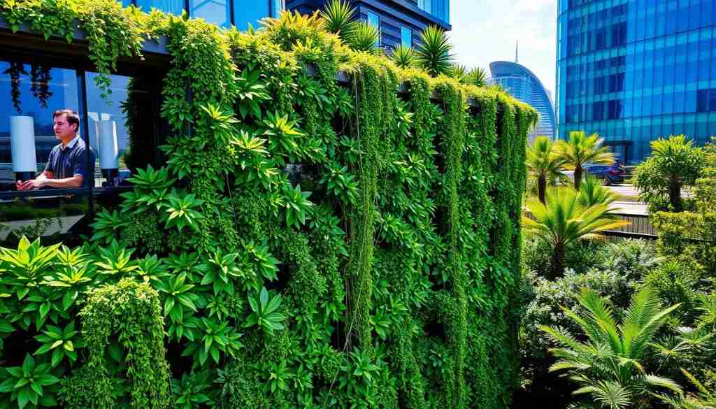 Vertical gardens at One Central Park