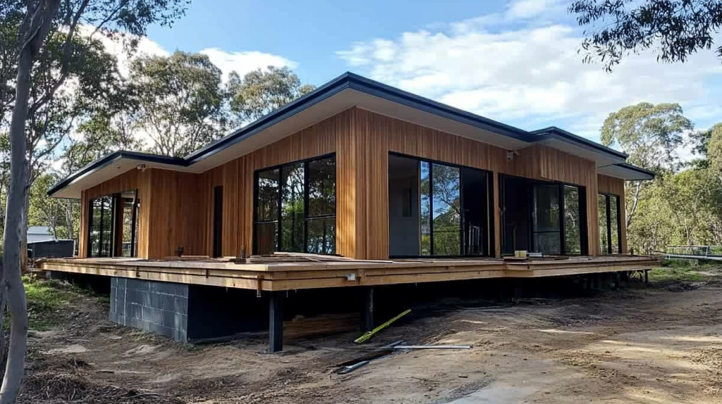 johnkrechting house under construction in Australia. The buil 3a286976 fe1c 42e9 92e6 a0c018d50c3c 3