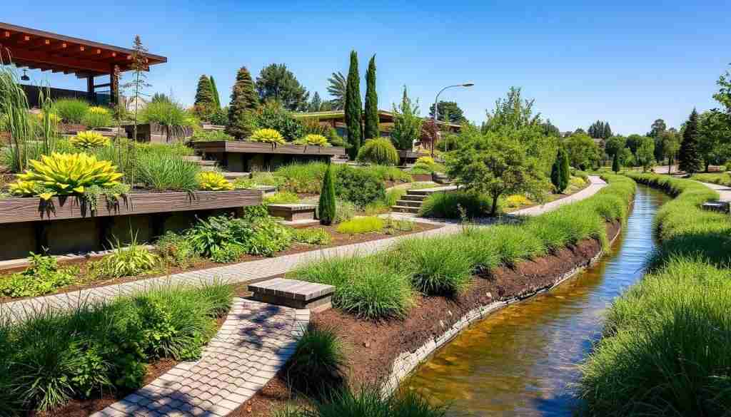 Sustainable landscaping for flood mitigation