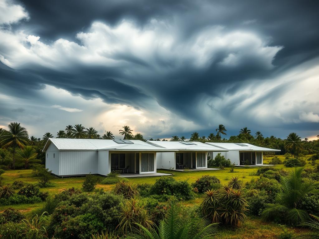 cyclone-resistant modular homes