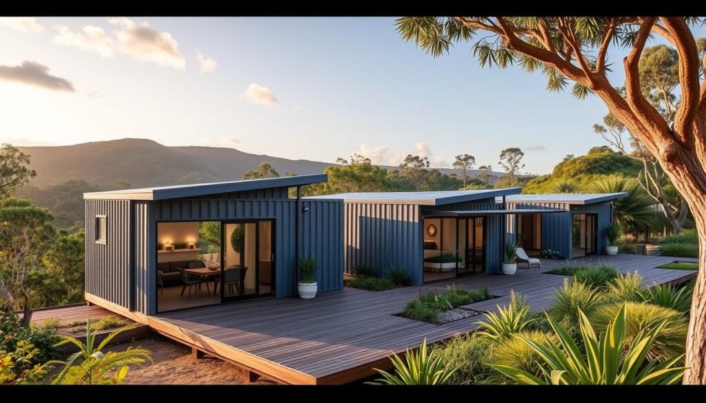 Container home designs for short-term rentals