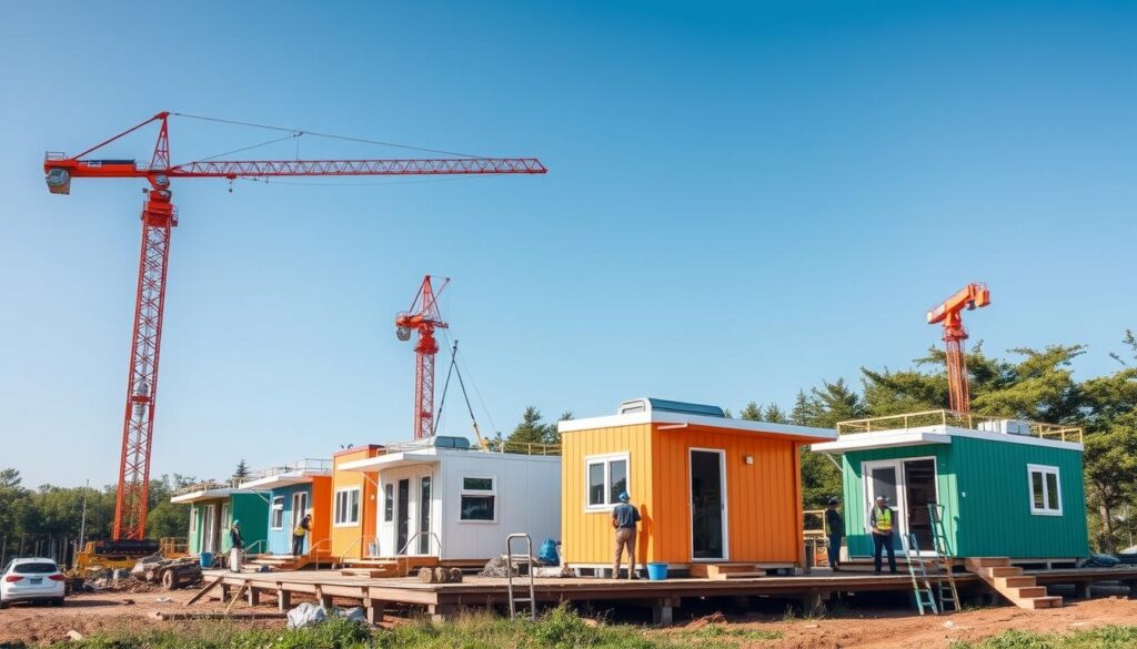 Prefab tiny homes construction