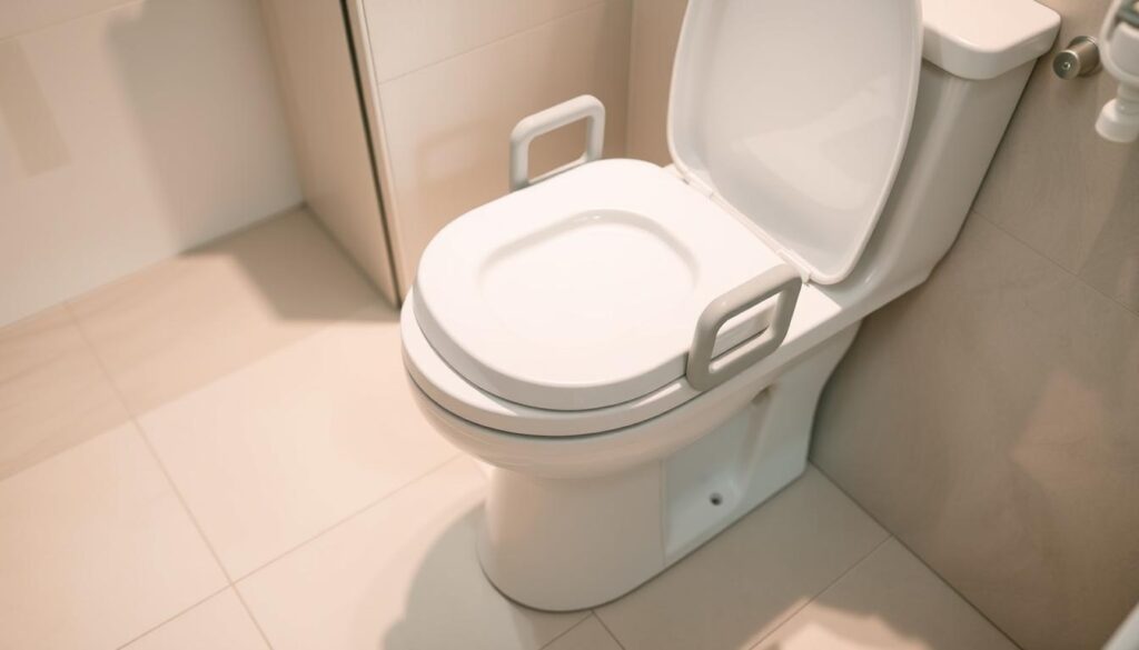 Elevated toilet seats for seniors