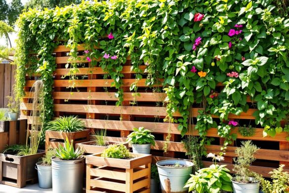 Pallet Wall Garden Construction projects