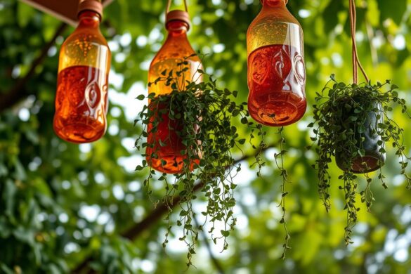 Recycled Plastic Bottle Hanging Planters