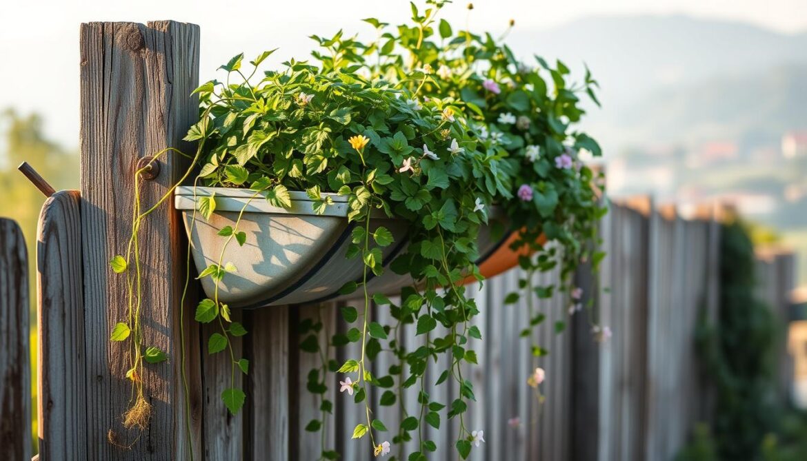 Reusing old house gutters for a garden