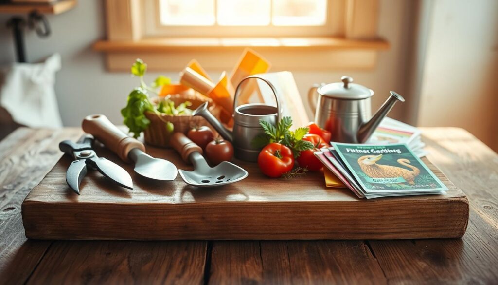 kitchen gardening tools and supplies