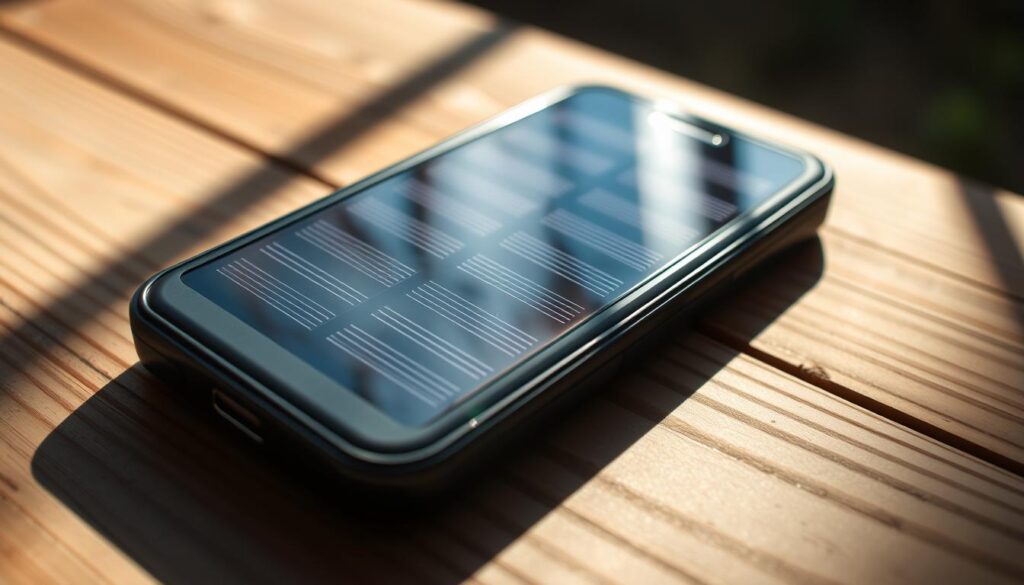 portable solar phone charger with photovoltaic cells