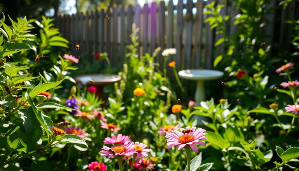 biological pest control with beneficial insects in Queensland garden