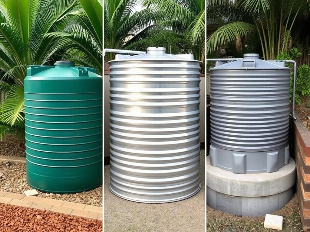 Different types of rainwater tanks suitable for Queensland climate