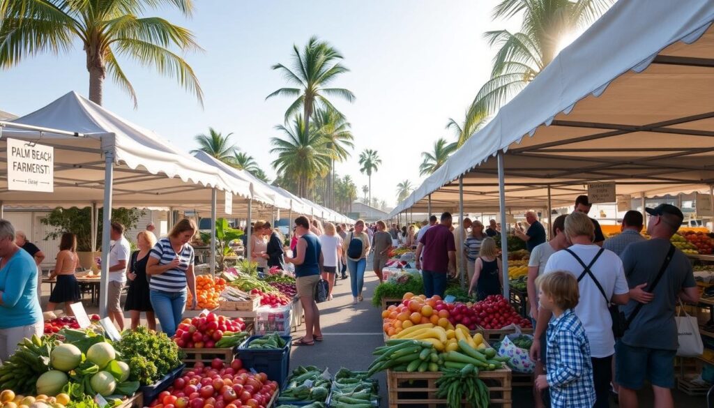 Palm Beach Farmers Market on the Gold Coast with diverse Queensland farmers markets sustainable produce
