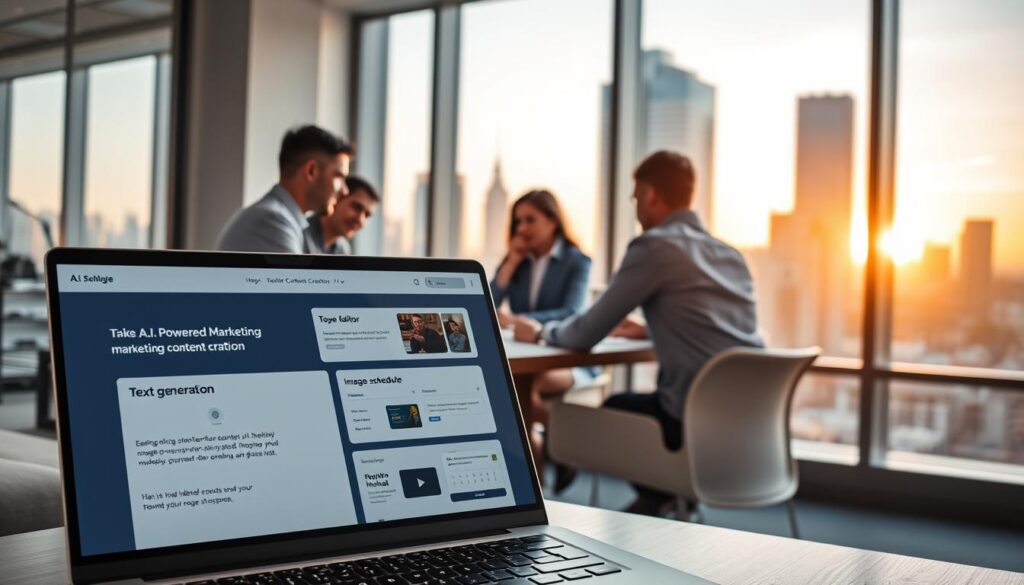 small business a.i. solutions for marketing content creation